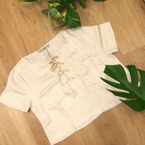 Linen crop top